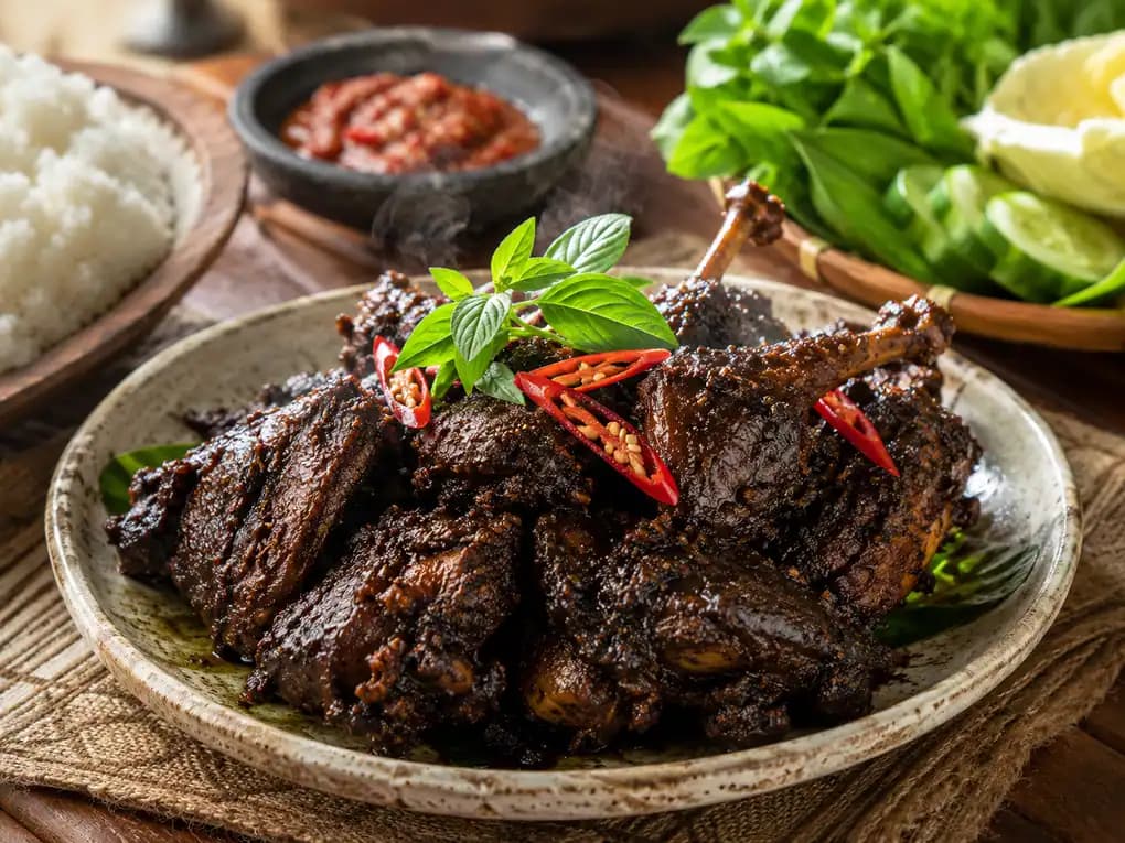 Bebek Bumbu Hitam: Resep Gurih Khas Jawa Timur