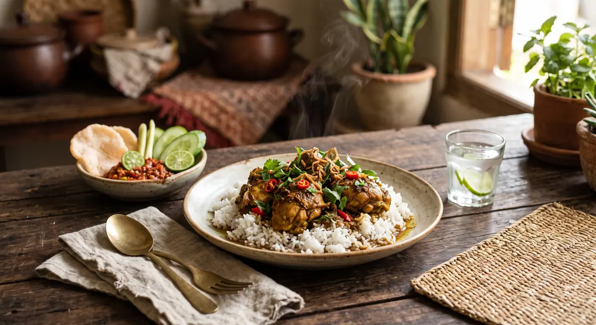 Ayam fillet dimarinasi bumbu sebelum dimasak agar empuk