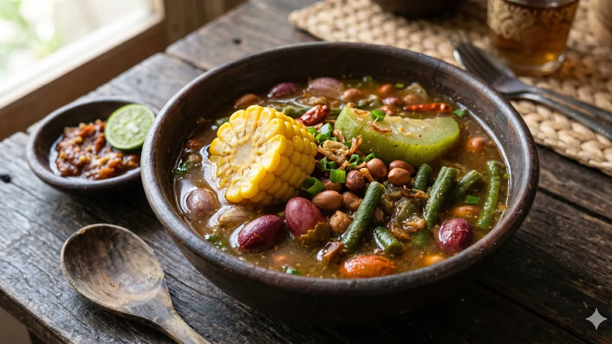 Sayuran segar untuk sayur asem