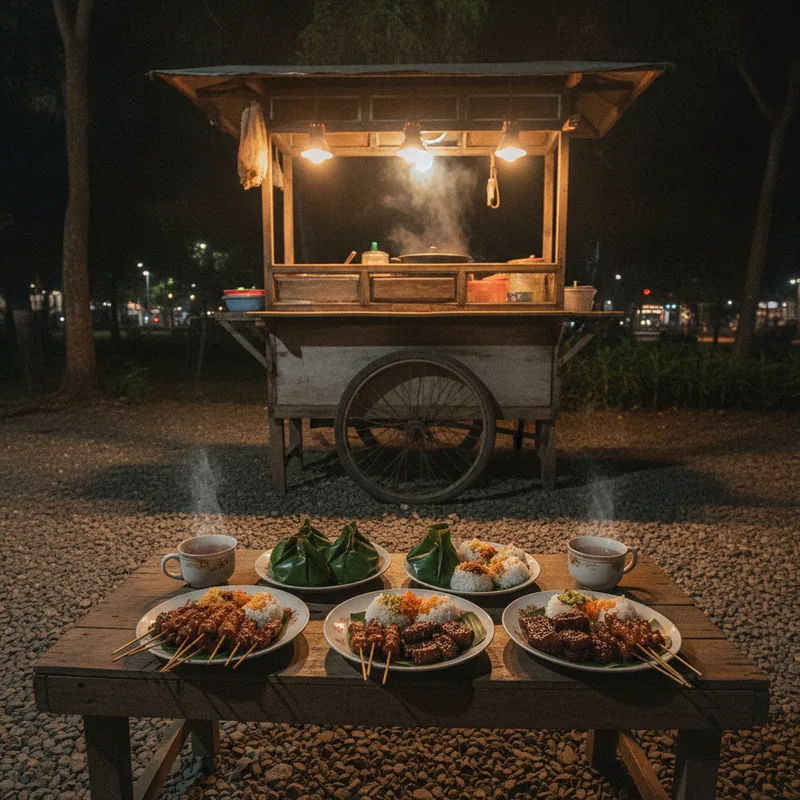 Nuansa kuliner malam di Jogja dengan suasana angkringan