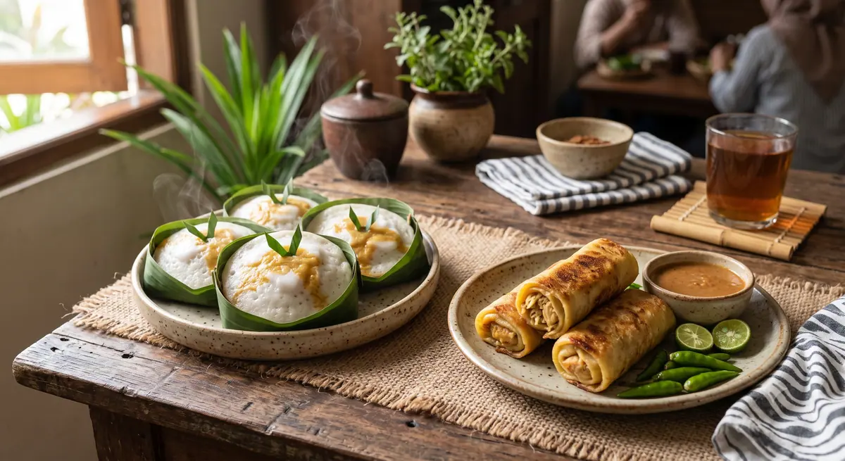 Serabi Solo Notosuman dan sosis Solo sebagai jajanan tradisional