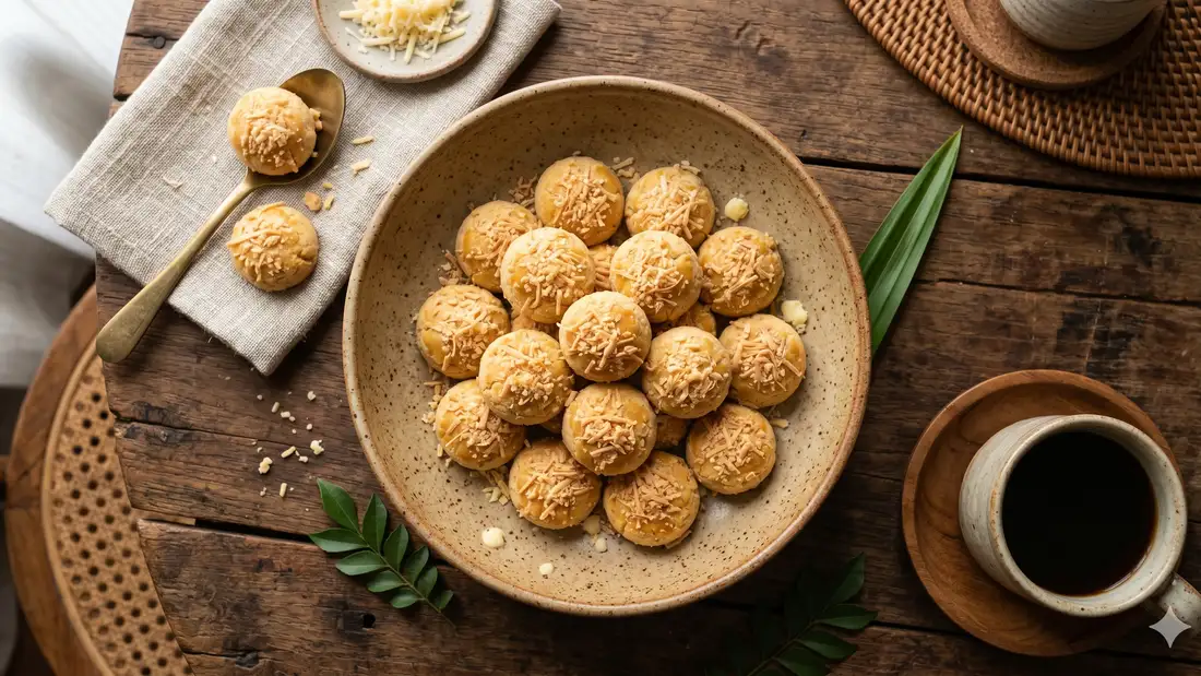Kue sagu keju yang renyah dan lumer di mulut